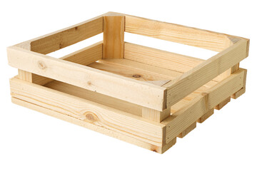 Empty wooden crate