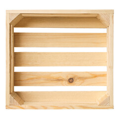 Empty wooden crate