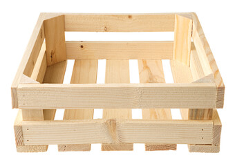 Empty wooden crate