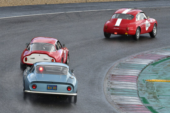 Scarperia, 3 April 2022: #7 Ferrari 275 GTB-C 1966 in action during Mugello Classic 2022 at Mugello Circuit in Italy.