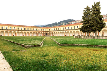 Fototapeta na wymiar The Certosa di Padula well known as Padula Charterhouse is a monastery in the province of Salerno in Campania, Italy.