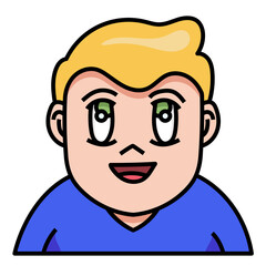 Obraz premium MAN9 filled outline icon