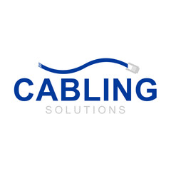 cable and network vector logo illustration