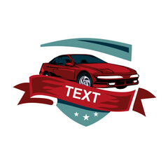 automotive club vector illustration logo