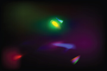 Abstract light lens effect