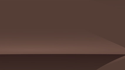Abstract brown background with glowing line and smooth gradient. Fantastic virtual reality wallpaper.