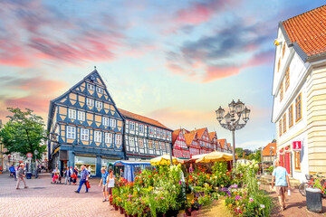Marktplatz, Celle, Deutschland 