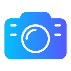 photo camera gradient icon