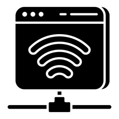 Premium download icon of share wifi