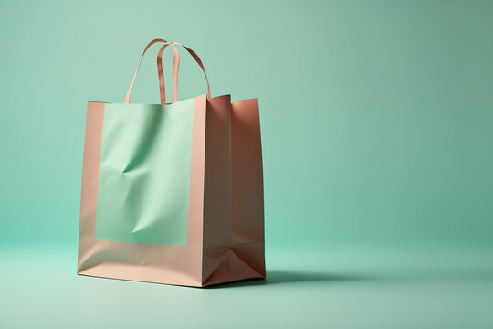 Brown paper bag on transparent background, created with generative