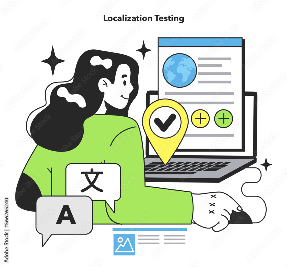 Poster localization testing technique. software testing methodology. it specialist