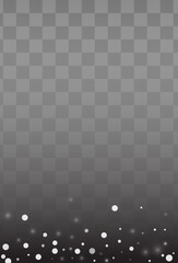 White Snowflake Vector Grey Background. Abstract