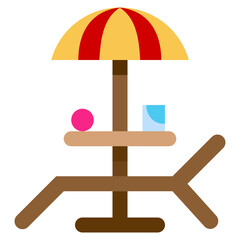 BEACH flat icon
