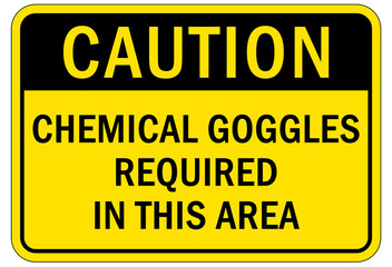 Fototapeta premium Protective equipment sign and labels