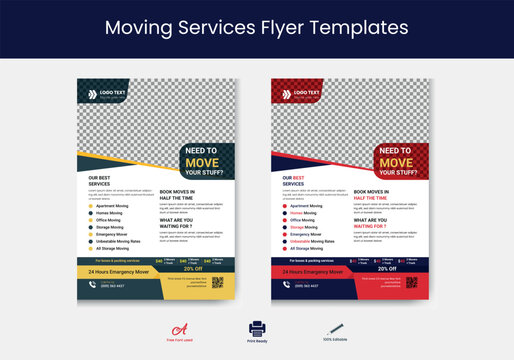 Moving Services Flyer Templates