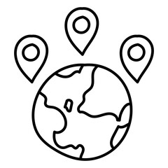 LOCATION18 line icon