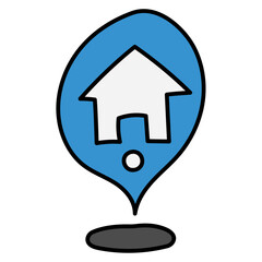 LOCATION20 filled outline icon