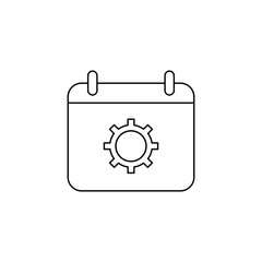 calendar icon. outline icon