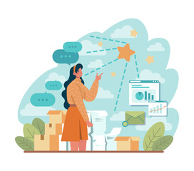 Signal concept. Person recieving or giving signal source. Allert sign