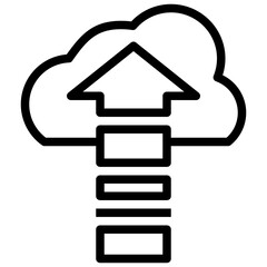Obraz premium UPLOAD line icon