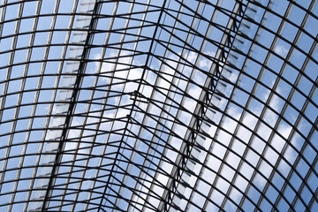 Glass ceiling of the passage