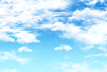 背景素材_青空と雲