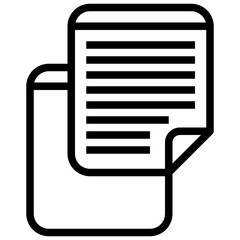STICKY NOTES line icon