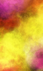 space background yellow-pink on a black background