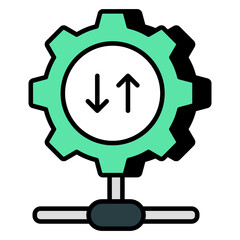 An icon design of setting update 