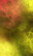 space background orange-yellow on a black background