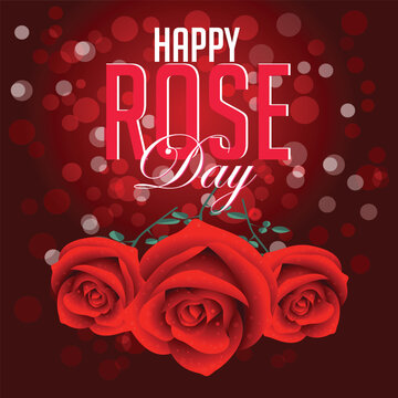 Happy Rose Day wishing card 