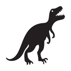 Cute dinosaur vector motif for kids. Hand drawn childlish paleo reptile illustration for quirky art. 