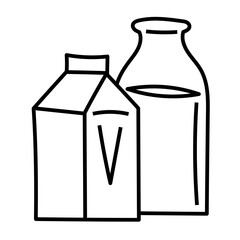 DAIRY PRODUCTS line icon
