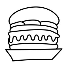 FOOD DELIVERY line icon