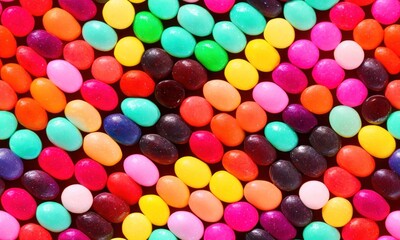 Obraz premium seamless, tileable background of colorful candy