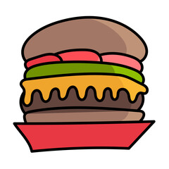 FOOD DELIVERY filled outline icon