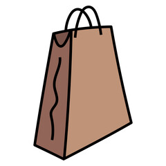 SHOPPINGBAG filled outline icon