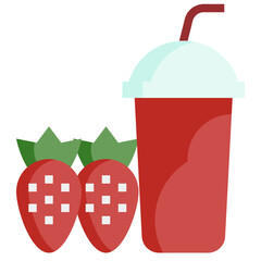 STRAWBERRY flat icon