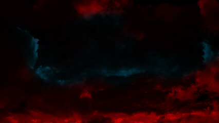 abstract background Abstract color clouds  gradient background, film grain texture, blurredred gray red free forms on black, copy space