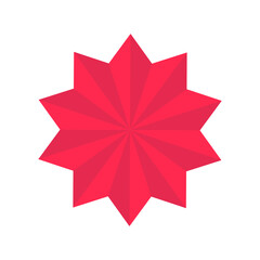 Star symbol. Editable Shape Logo Template
