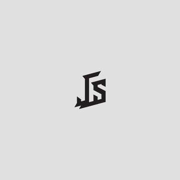 JS simple initial esport concept logo design ideas for inspirations