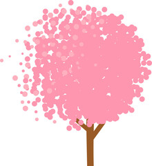 A pink tree