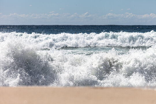 Waves Crashing On Shore