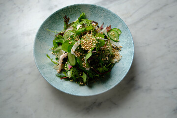 Bowl of green salad