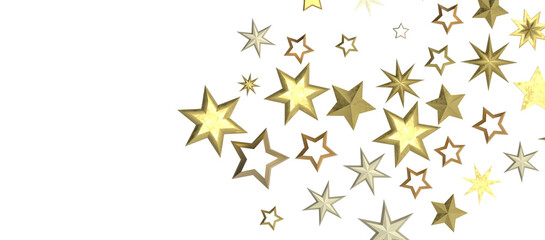 stars background, sparkle lights confetti falling. magic shining Flying christmas stars on night