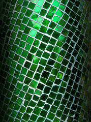 Green Geometric pattern for surface and floor .