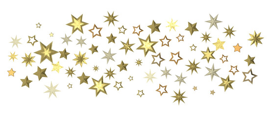 stars background, sparkle lights confetti falling. magic shining Flying christmas stars on night