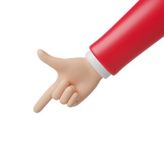 focus hand pose 3d render