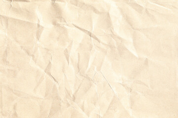 Old brown crumpled paper texture