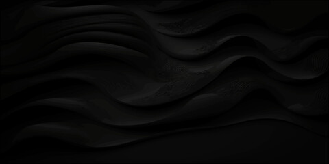 Black background. Black, gray satin dark fabric texture luxurious shiny that is abstract silk cloth background with patterns soft wave background. Abstract black shiny beams background.